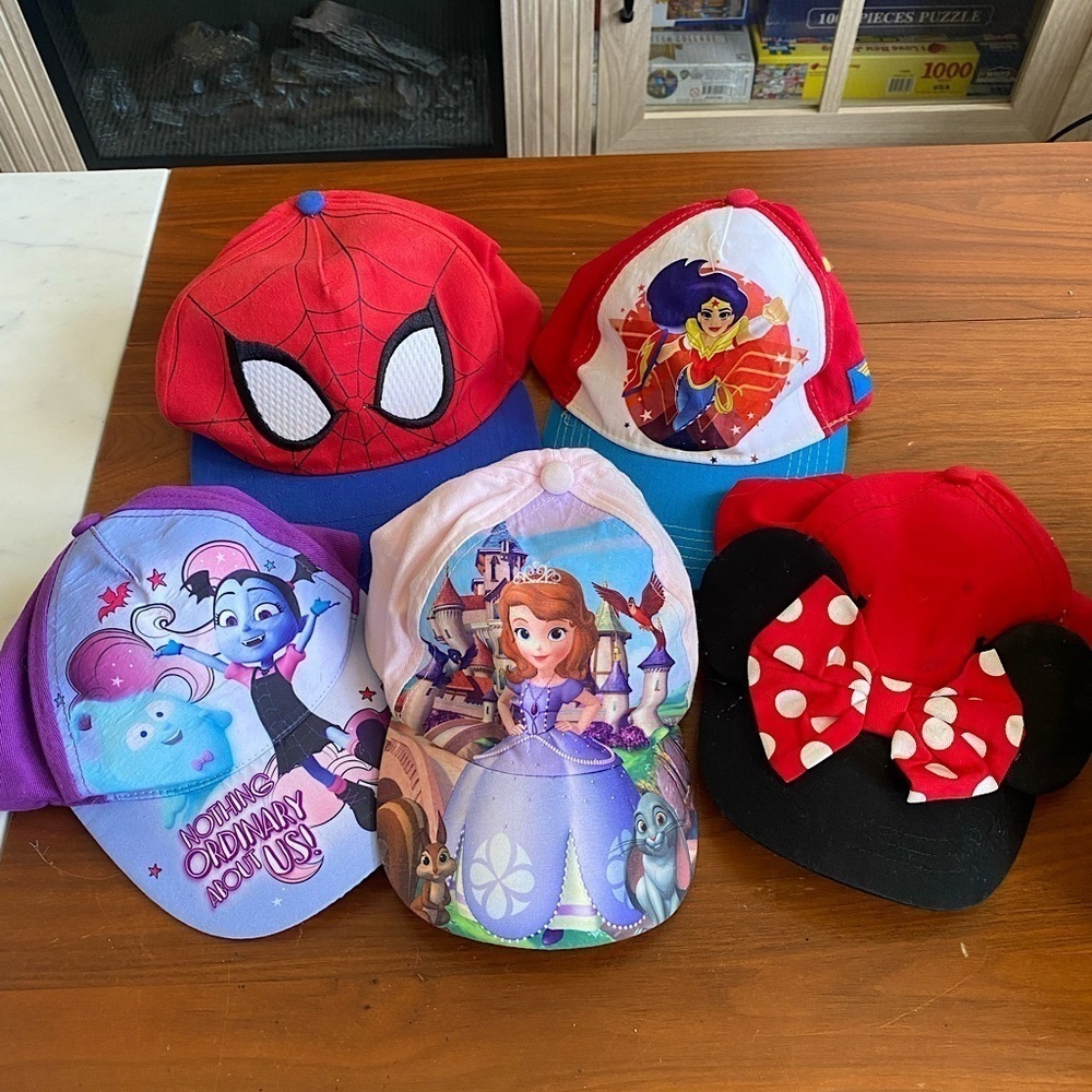 Bundle of FIVE Youth Kids Hats
